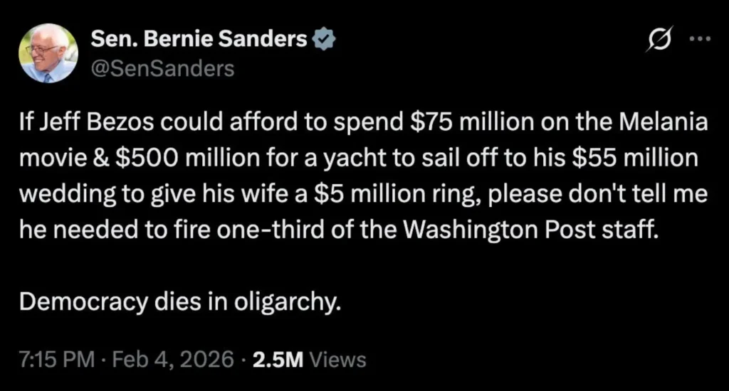 Sanders post